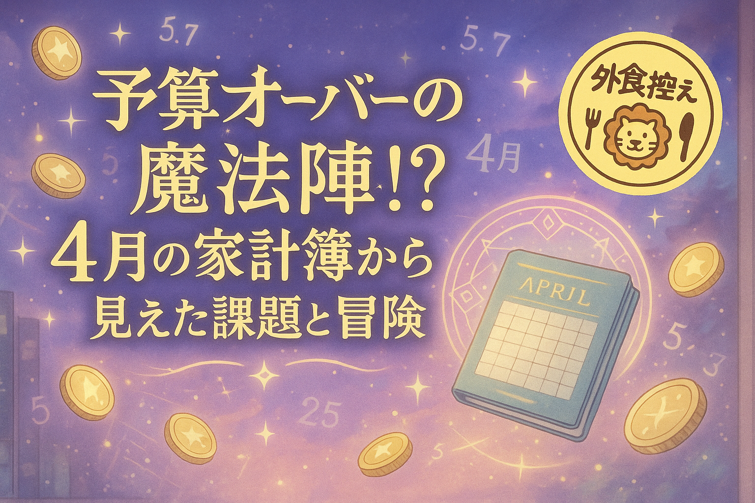 ２０２５年４月の家計簿