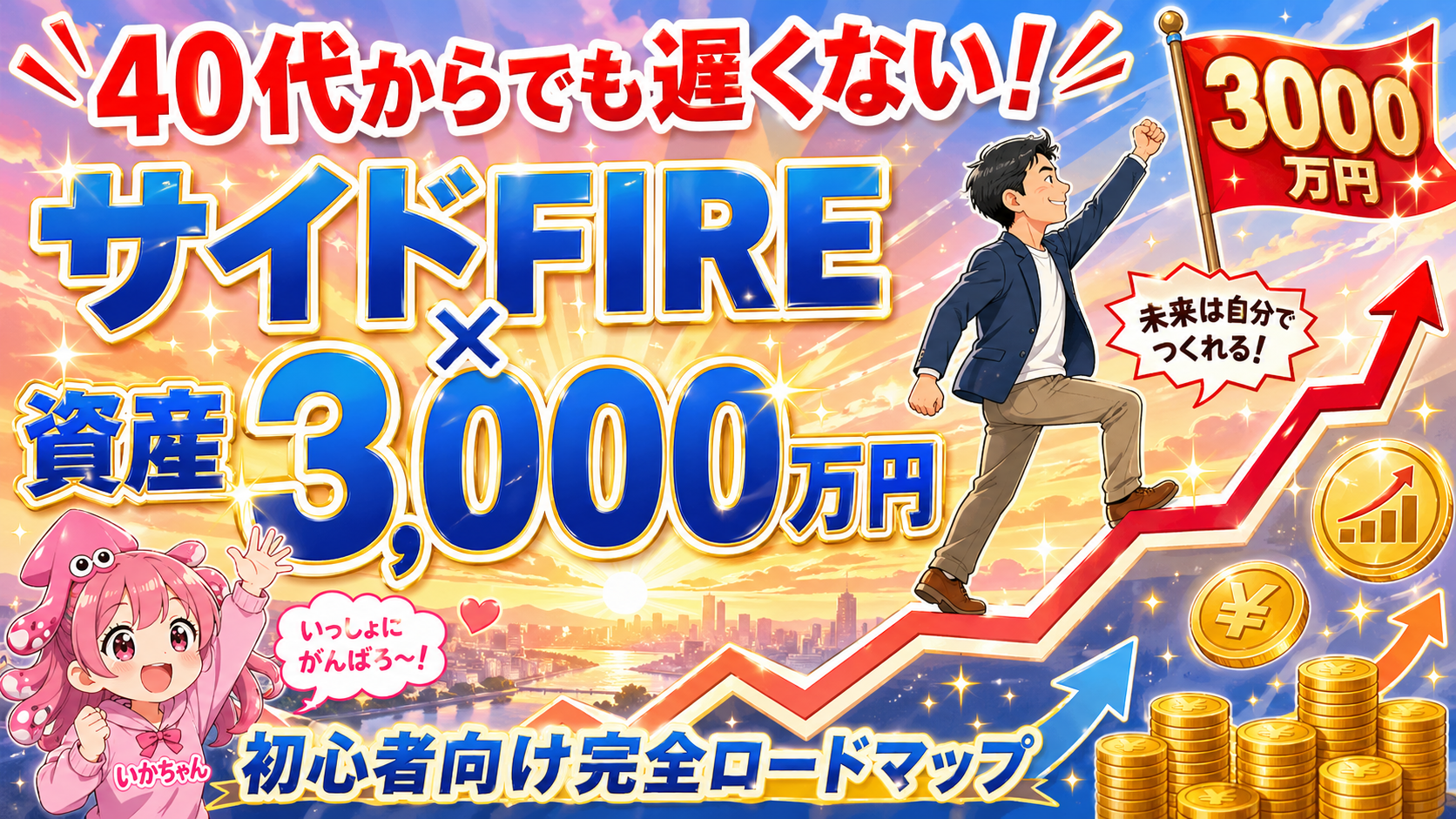 40代からでも遅くない！サイドFIREを目指す私が実践してきた資産3000万円への道【初心者向け完全ロードマップ】