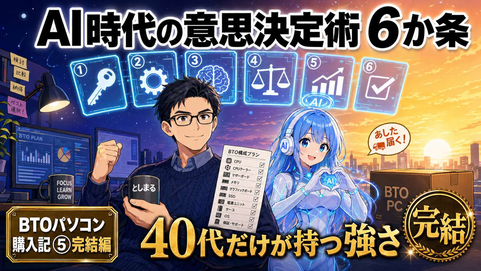 AI時代の意思決定術。コメダ640円モーニングで24万円のPCを発注した僕が見つけた答え【BTOパソコン購入記⑤・最終回】