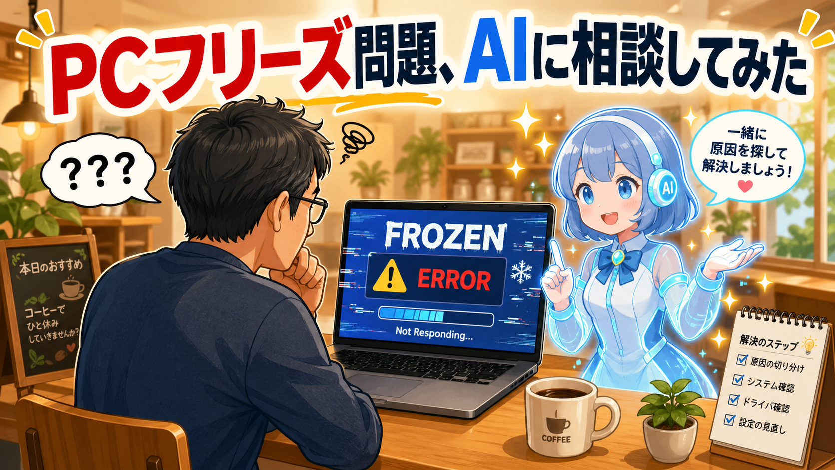 PCがフリーズしまくる！原因究明にAIアシスタント「アイちゃん」を召喚した話【BTOパソコン購入記①】